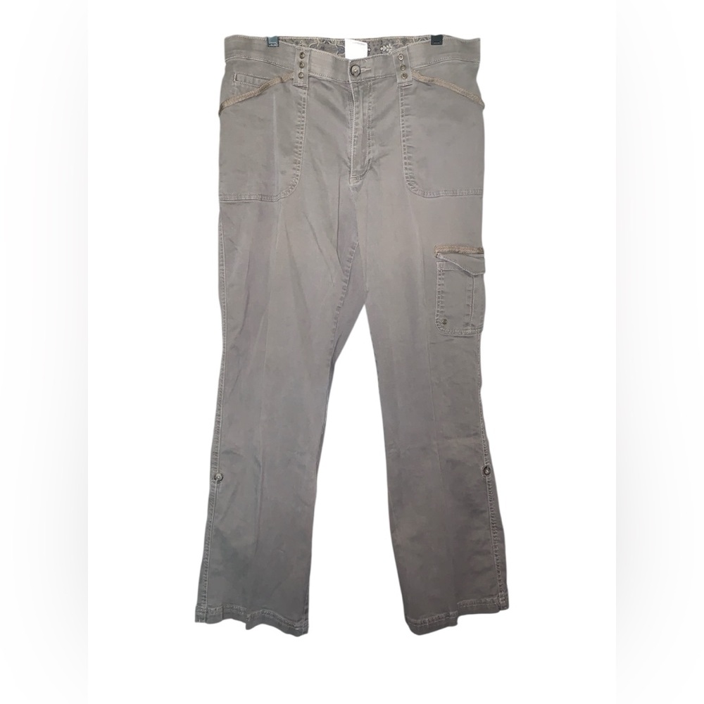 Lee Women’s Comfort Waistband Y2K Brown Cargo Pants‎ Size 14